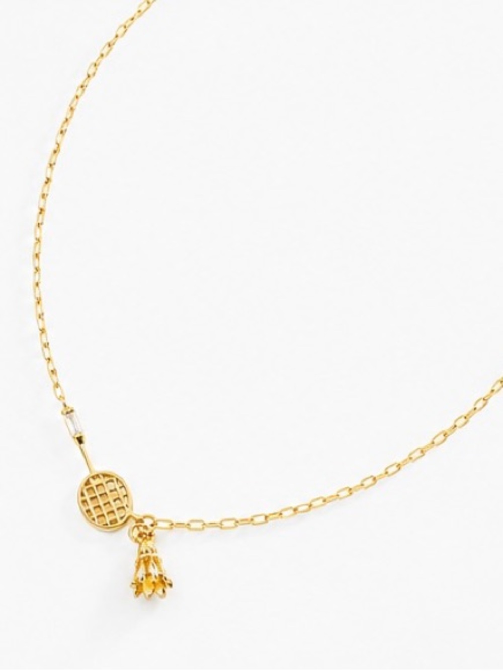 Anthropologie Gold Badminton Racket Charm Necklace NWT 
🎾✨ - Picture 13 of 13